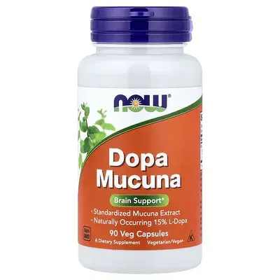 NOW Foods, Dopa Mucuna, 90 капсул